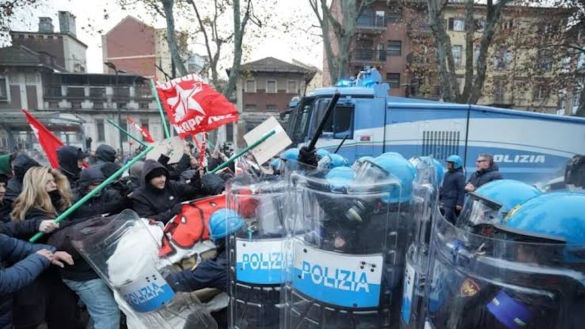 Turín se convierte en epicentro de tensión social: enfrentamientos en la ciudad italiana tras la controversia generada por el desalojo de un emblemático centro social.